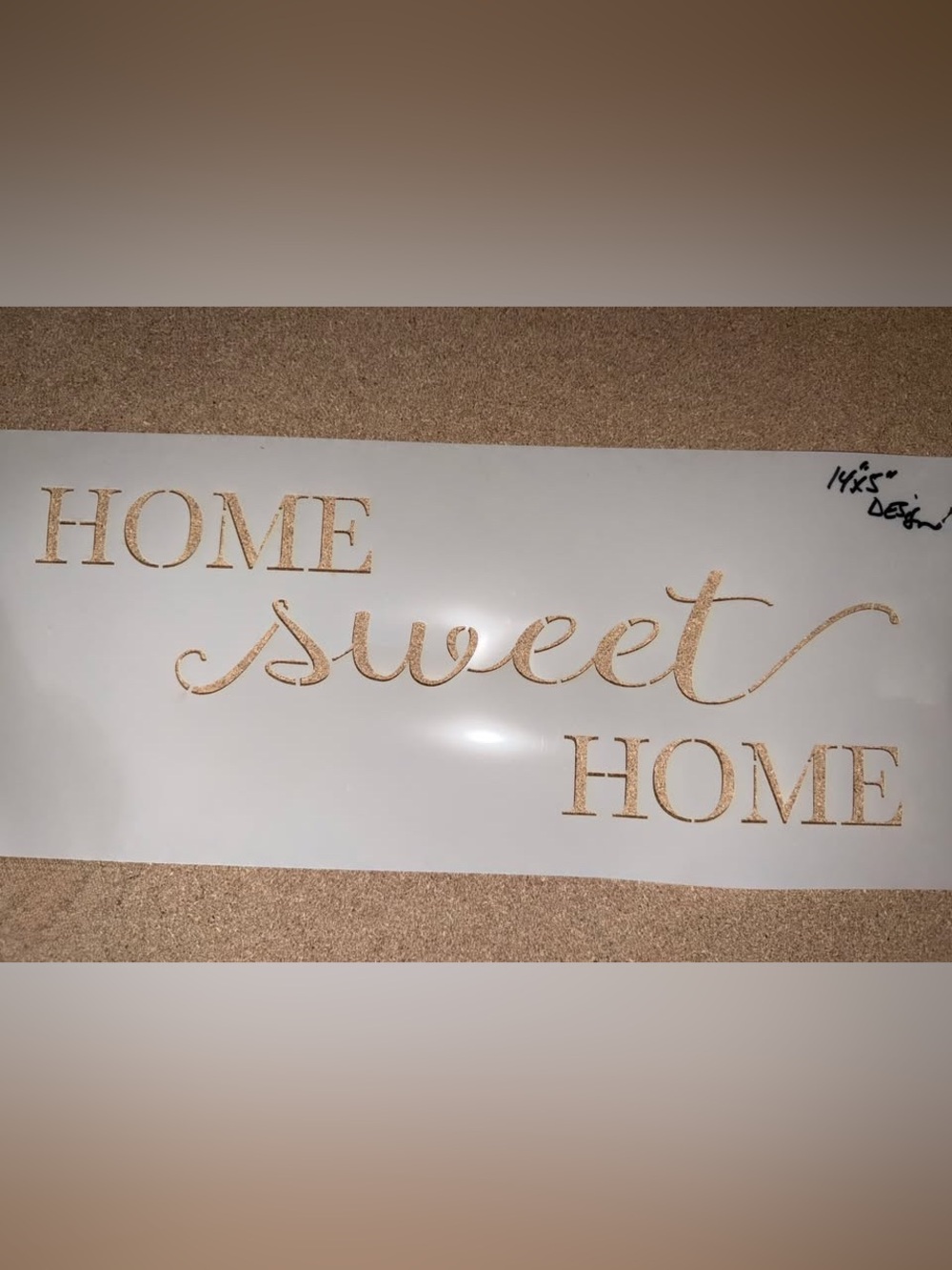 Home Sweet Home stencil 14x5" NEW Perfect for painting crafts or wood projects